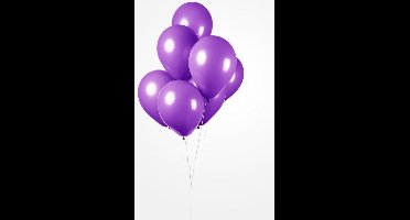 25x Ballon paars 30cm - Festival feest party verjaardag landen helium lucht thema