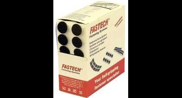 FASTECH® B20-COIN999905 Klittenband punten Om vast te plakken Hotmelt Haak- en lusdeel (Ø) 20 mm Zwart 460 onderdelen
