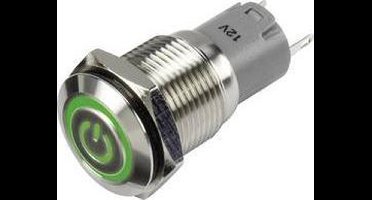 TRU COMPONENTS 1303025 LAS2GQF-11ZET/G/12V/S/P Drukschakelaar 48 V/DC 2 A 1x aan/aan Continu Groen IP65 1 stuk(s)