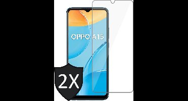 Screenprotector geschikt voor Oppo A15 - GlassGuard Screen Protector - 2 Stuks