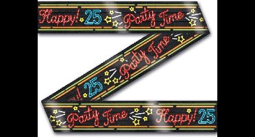 Paper Dreams Party Tape Happy 25 Neon 12 Meter