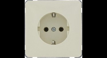 PEHA Standaard | wandcontactdoos | inbouw | met randaarde | crème
