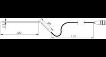 Greisinger GF3T-E3-B-BNC Insteeksensor -70 tot +400 °C Sensortype Pt1000