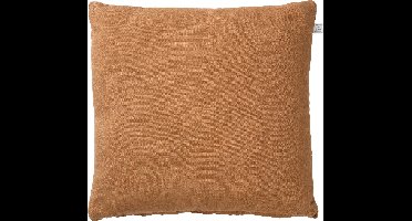 Dutch Decor LINN - Kussenhoes 45x45 cm - 100% linnen - effen kleur - Tobacco Brown - bruin - met rits - zonder binnenkussen