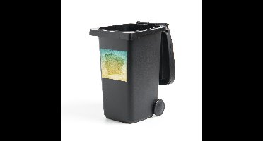 Container sticker Ivoorkust illustratie - Illustratie van Ivoorkust op een grunge canvas textuur Klikosticker - 40x40 cm - kliko sticker - weerbestendige containersticker