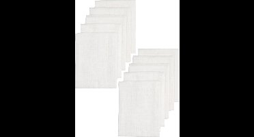 Meyco Baby Uni hydrofiele doeken - 10-pack - biologisch - white - 80x80 cm
