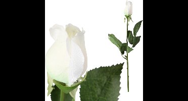 Kunstroos wit 45 cm 1 st.