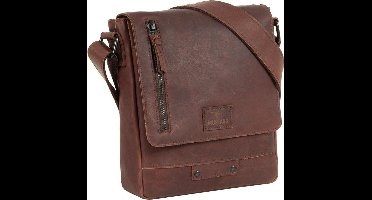 MUSTANG Leren Schoudertas San Marino Leather Crossbody Bag Brown Bruine