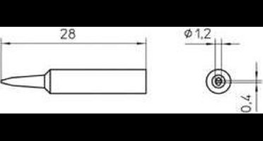 Weller Xnt K Soldeerpunt Beitelvorm Grootte Soldeerpunt 1.2 Mm Inhoud: 1 Stuks