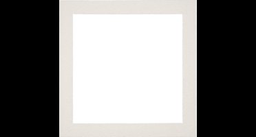 Passe-Partout Fotomaat 13x13 cm - Lijstmaat 20x20 cm - Lichtgrijs - Museumkarton - Fotolijst niet inbegrepen