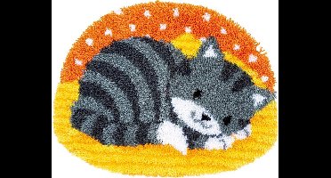 Vervaco - Knoopvormtapijt kit - Poesje - PN-0150158 - Borduren - Borduurpakket - Borduurpakket volwassenen - Borduurpakket kind