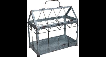 Esschert Design- Kweekkas- 35,9 X 19 X 32,7 cm - Ijzer - Grijs