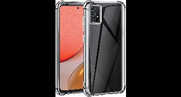 Hoesje geschikt voor Samsung Galaxy A72 - Anti Shock Proof Siliconen Back Cover Case Hoes Transparant