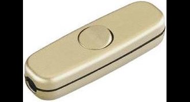 interBär 5055-010.01 Snoerschakelaar Goud 1x uit/aan 3 A 1 stuk(s)