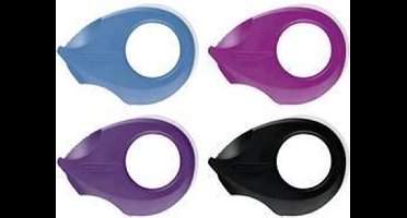 tesa Plakbanddispenser 58230-00 Zwart, Lila, Pink, Blauw Rolbreedte (max.): 19 mm Rollengte (max.) 10 m