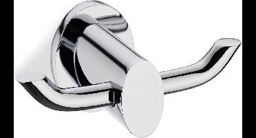 Kela Wandhaak Makira 10 X 5 Cm Messing Zilver