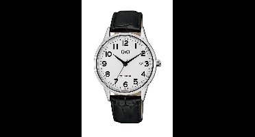 Q&Q horloge met duidelijke wijzerplaat en datumaanduiding A482J304Y