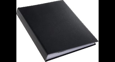 Rillstab Showmap A4 - met 80 tassen - zwart -  showalbum - Presentatiemap - waterdicht