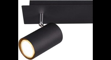 TRIO MARLEY - Spot - Zwart mat - excl. 2x GU10 3 W - Afstandsbediening - Geintegreerde dimmer - Traploos instelbare lichtkleur - Nachtlampje - Niet extern dimmerbaar - Geheugenfunctie