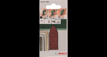 Bosch 5-delige schuurbladset voor deltaschuurmachines, adapter 32 mm - korrel 60