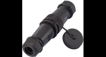 TRU COMPONENTS 1094581 Ronde connector adapter Stekker, recht, Bus, recht Totaal aantal polen: 4 1 stuk(s)
