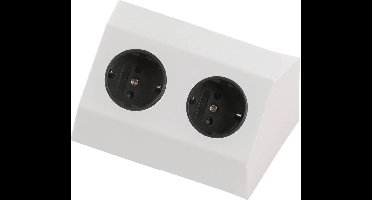 Heitronic 500069 Stekkerdoos Wit, Zilver 1 stuk(s)