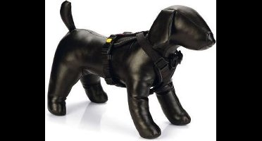 Beeztees Parinca Y-Tuig Hondentuig Nylon Zwart 45-57 cm x 20 mm