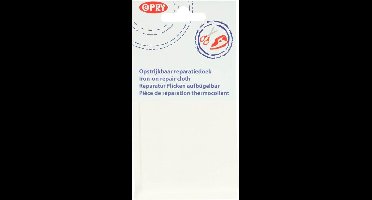 Opry Reparatiedoek OPSTRIJKBAAR 11X25CM Wit