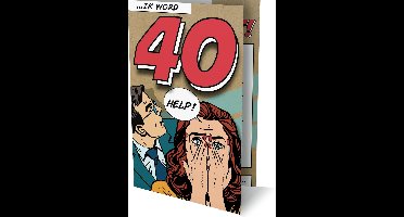 Ik word 40 Jaar - 6 Dubbele Uitnodigingen Met Envelop - Feest!