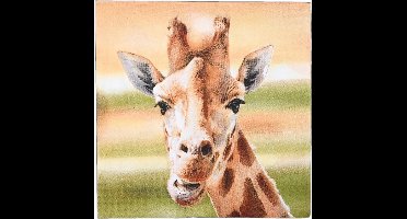 Esschert Design - Giraffe - Papieren lunch servetten 33x33 Cm 20 Servetten