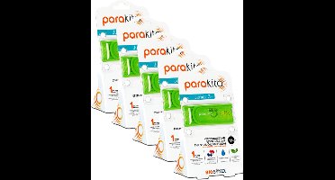 Parakito Kinderen - Anti-Muggen Armband Kameleon - Natuurlijk - Navulbaar - Tot 15 Dagen Bescherming per Navulling - Waterbestendig - 5 stuk