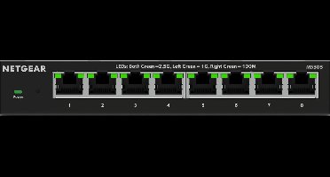 NETGEAR MS308 - Netwerk Switch - Unmanaged - 2,5 Gbps - 8 poorten