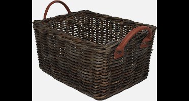 Wicked - Fietsmand met Hengsels - Rotan - Zwart