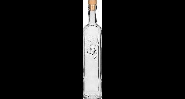 Decoratieve fles 500ml met kurkdop - likeurfles - wijnfles