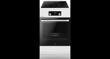 Amica ACI605RB Inductiefornuis 50 cm breed met aangesloten 2 Fase Perilexkabel - Wit