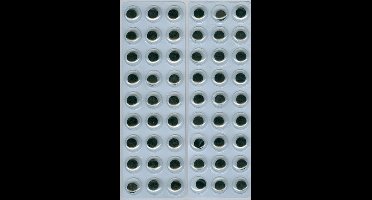 Wiebelogen zelfklevend rond zwart wit 12 milimeter 54 Stuks