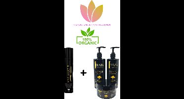 Naturelle Cosmetics Royal Power Premium keratin Best Smooth, 1000ml + ORGANIC Onderhouds shampoo 500 ml & Conditioner 500 ml & masker 250 ml