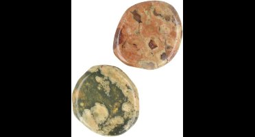 Zaksteen Rhyoliet - 4-6 cm - groen - 4-6 cm