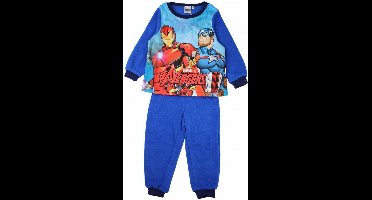 Avengers Fleece pyjama - pyjamaset - lichtblauw - maat 110 - 5 jaar