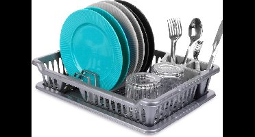 Afdruiprek Grijs 40x29x8,5 cm - Afwasrek