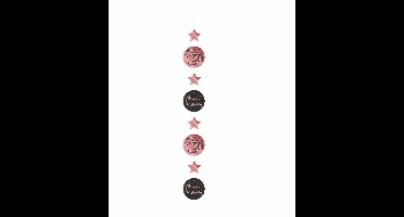 Hanging decoration rose/black - 30