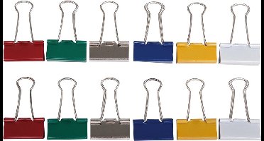 Papierklem Foldback MAUL 213, 32 mm, 12 st