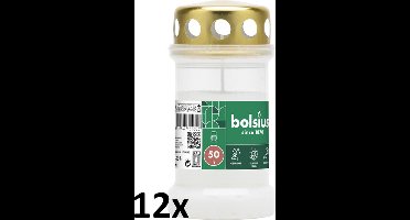 Bolsius Herdenkingslicht Transparant 12 x 1ST - Voordeelverpakking