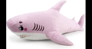 WP Merchandise - Pluche Knuffel - Roze Haai 100 cm