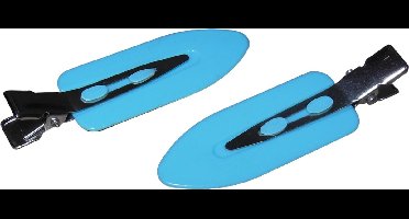 Haarclip-Haarspeld make-up lichtblauw per 2 stuks.