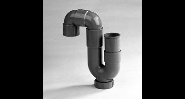 Dyka PVC universeel sifon 50mm grijs