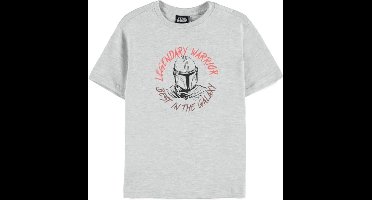 Disney Star Wars - The Mandalorian Kinder T-shirt - Kids tm 12 jaar - Grijs