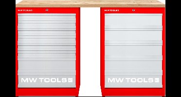 Modulaire werkbank Rubberwood met 2 ladekasten 5L & 8L 1500 mm MW Tools MOD15L58R