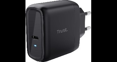 Trust Maxo - Laptoplader - 65 W - USB-C - 2m kabel - Zwart