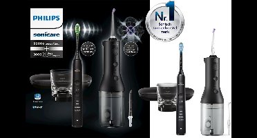 Philips Sonicare DiamondClean 9000 - Elektrische tandenborstel - Waterflosser - Zwart- HX3886/43